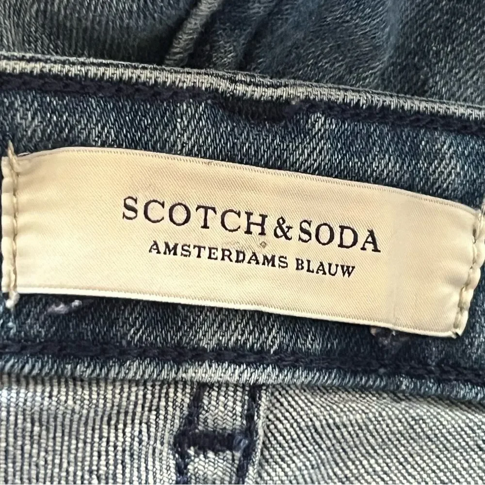 SCOTCH & SODA Supreme Size 28 Jeans Slim Straight Leg Low Rise Stretch